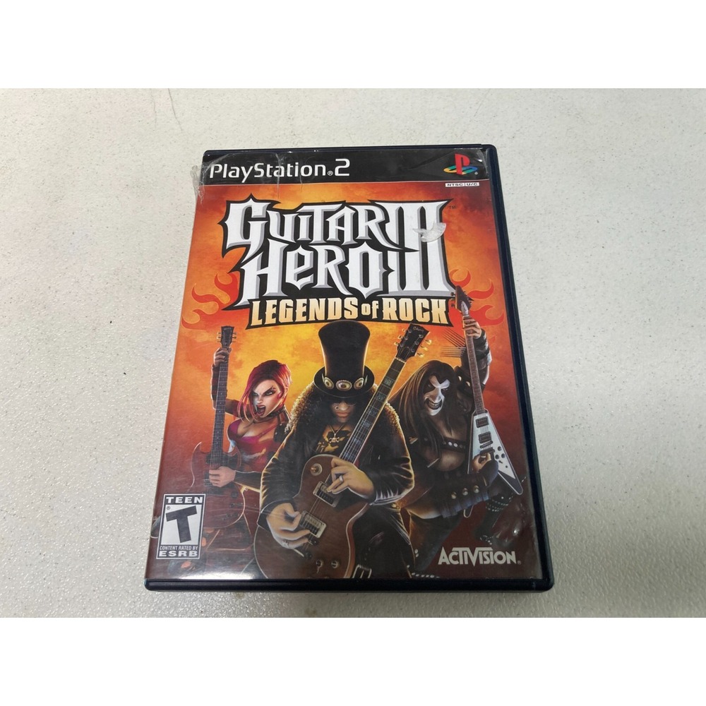 Guitar Hero 3 III Legends of Rock PlayStation 2 PS2 2007 Activision 95119 CIB